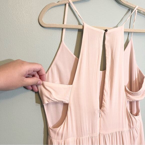 Forever 21 Women's Pink Strappy Maxi Dress Size Large - Picture 14 of 16